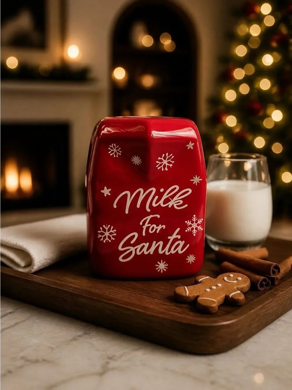 Ceramic Milk Carton-MILK FOR SANTA
